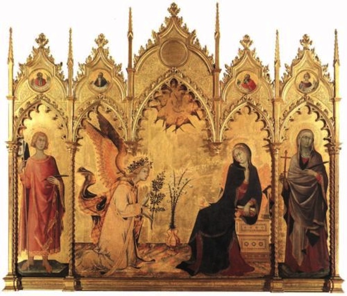 The Annunciation with St. Margret and St. Ansanus