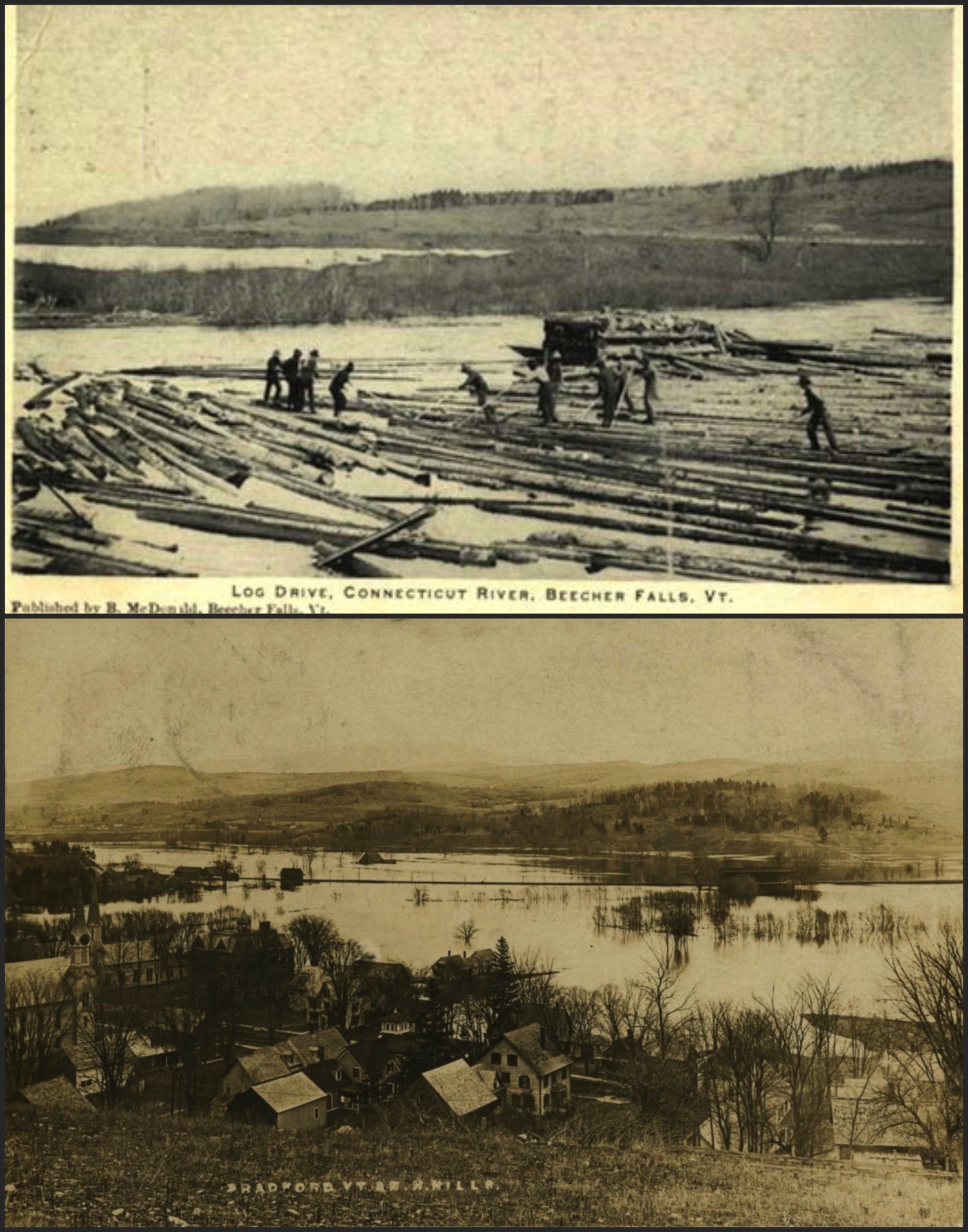Postcards from Vermont's Connecticut River Valley: Canaan & Bradford