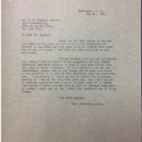 FPK to W. F. Bigelow, May 21, 1928