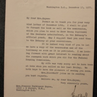 Dr. Hans Dieckoff to FPK, December 13, 1937