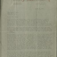 William Frederick Bigelow to FPK, March 18, 1920