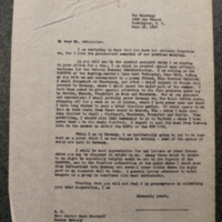 FPK to Dr. Hans Dieckoff, June 28, 1937