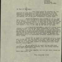 FPK to Eric de Haas, December 25, 1933