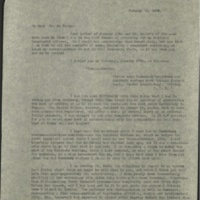 FPK to Eric de Haas, January 30, 1934