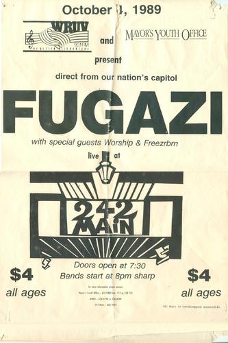 Fugazi Poster 1989