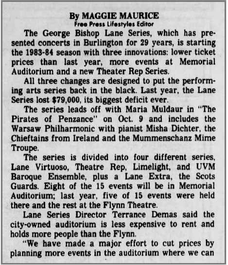 Plans to Increase Use of Memorial Auditorium, Sep 23 1983.png