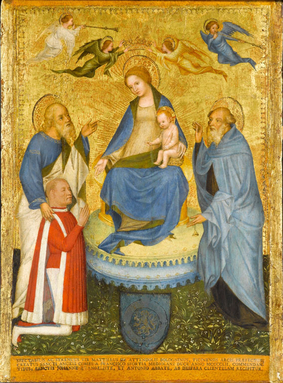 The Madonna and Child with Saint John the Evangelist, a Donor, and Saint Anthony Abbot