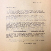 FPK to Edna Hale, March 30, 1935