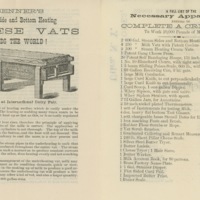 A.S Benner&#039;s Improved Patent Creamery Apparatus