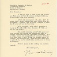 Letter from Thomas Dewey to Consuelo Northrop Bailey, 1955 January 17