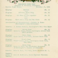 Burlington Zonta Club Charter Night Dinner, 1930 December 17