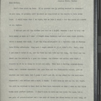 Letter from Frances to Louise- January 13, 1901