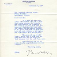 Thomas Dewey to CNB, 1954 November 19