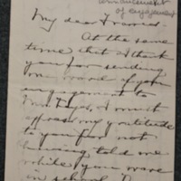 Mary Winsor to FPK, undated