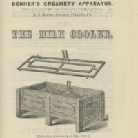 A.S. Benner&#039;s Improved Patent Creamery Apparatus