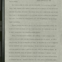 Letter from Frances to Louise- February 24, 1901