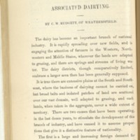 Vermont State Board of Agriculture Report, 1875-76; Third Biennial Report; &quot;Associated Dairying&quot; by C.W Mudgett; pgs. 80-86